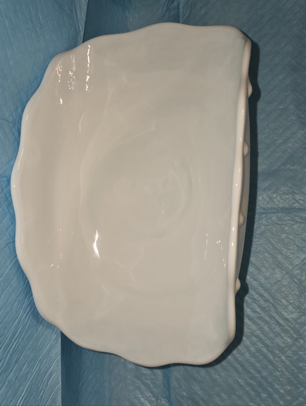 Indiana Glass 1950's Milk Glass Compote Fruit Bowl Excellent Condition - Picture 4 of 5
